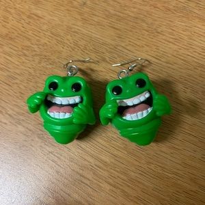 Slimer Ghostbuster Earrings